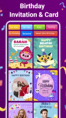 Birthday Card Maker android App screenshot 6